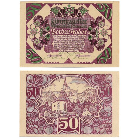 Borderstoder. 1920. 50 Heller (SC)