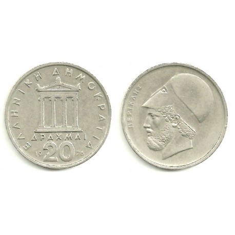 (120) Grecia. 1976. 20 Drachma (MBC)