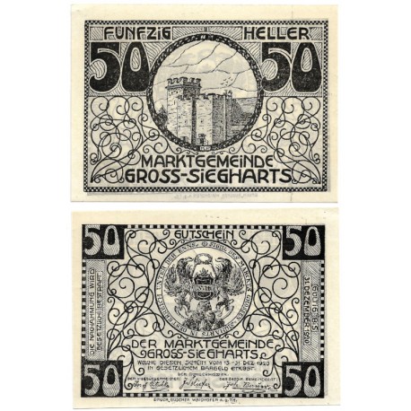 Groß-Siegharts (Baja Austria). 1920. 50 Heller (SC)