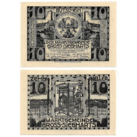 Groß-Siegharts (Baja Austria). 1920. 10 Heller (SC)