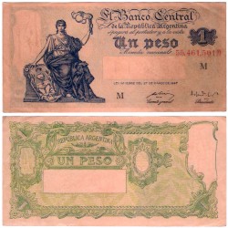 (257) Argentina. 1947. 1 Peso (MBC+)