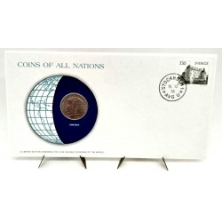 Suecia. 1978. Sobre Conmemorativo con Sello y Moneda (Nuevo)