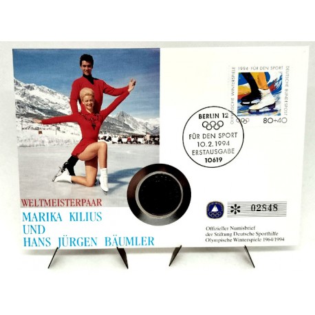 Alemania. 1994. Sobre Conmemorativo con Sello (Alemania) y Moneda (Noruega) (Nuevo)