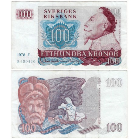 (54c) Suecia. 1978. 100 Kronor (MBC+)