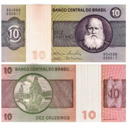 (193e) Brasil. 1970-80. 10 Cruzeiros (SC)