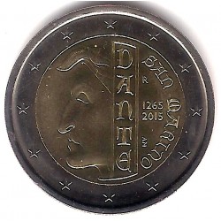 San Marino. 2015. 2 Euro (SC) Dante. SIN BLISTER