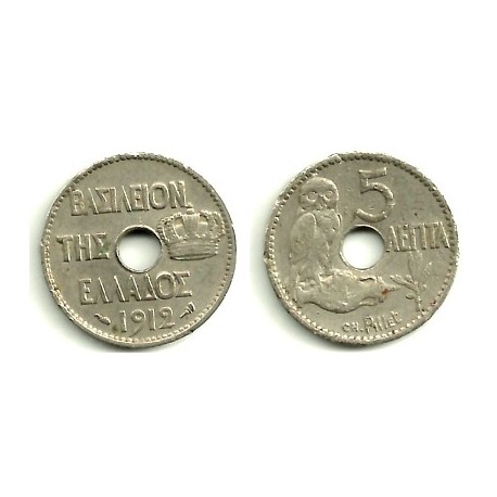 (62) Grecia. 1912. 5 Lepta (MBC)