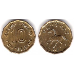 (66) Uruguay. 1976. 10 Centesimos (EBC)