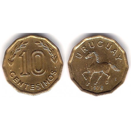 (66) Uruguay. 1976. 10 Centesimos (EBC)