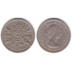 (906) Gran Bretaña. 1957. 2 Shillings (BC)
