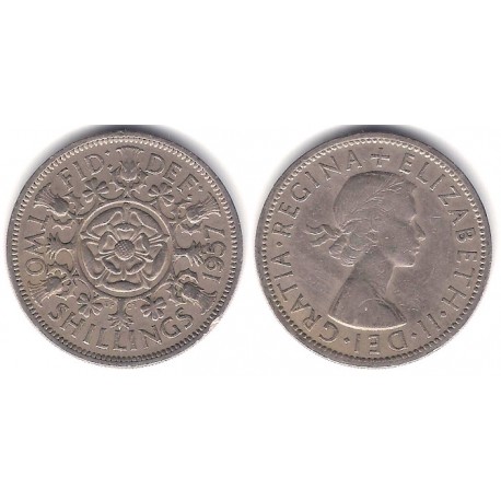 (906) Gran Bretaña. 1957. 2 Shillings (BC)