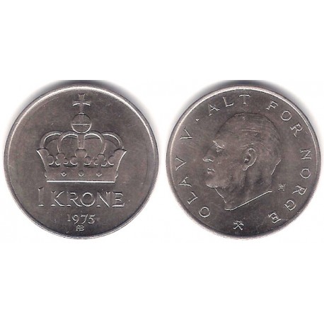 (419) Noruega. 1975. 1 Krone (EBC)