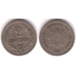 (20) Uruguay. 1901. 2 Centesimos (MBC)