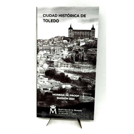 España. 2021. Cartera de 2 Euro (Proof) Ciudad Histórica de Toledo
