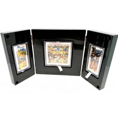 España. 2016. Serie Completa IV Serie Tesoros Españoles. El Bosco (Proof) (Plata) El Jardín de las Delicias