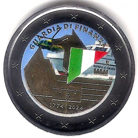 Italia. 2024. 2 Euro (SC) Coloreada