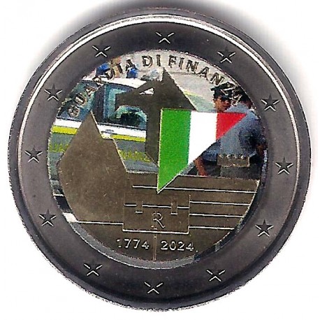 Italia. 2024. 2 Euro (SC) Coloreada
