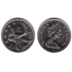 (62b) Canadá. 1974. 25 Cents (MBC)
