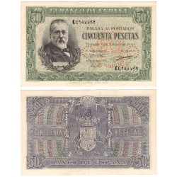 Estado Español. 1940. 50 Pesetas (EBC/EBC-) Serie C