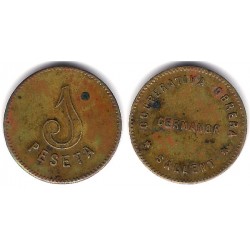 Cooperativa Obrera Germanor. Sallent. 1 Peseta (MBC-)