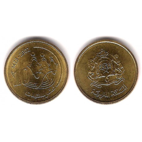 (Y115) Marruecos. 2002. 10 Santimat (EBC+)
