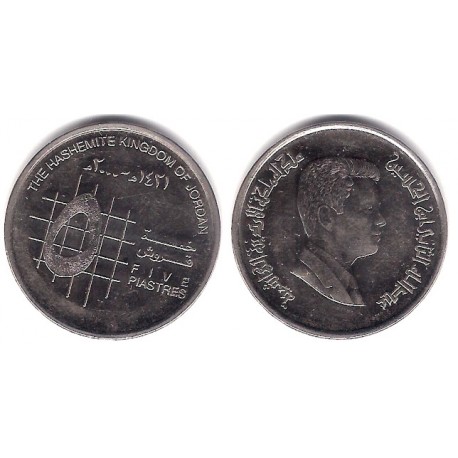 (73) Jordania. 2000. 5 Piastres (MBC)