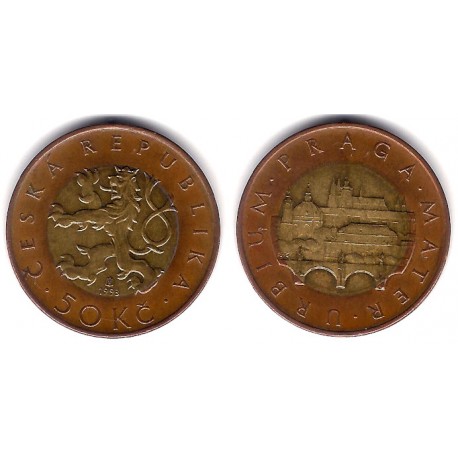 (1) República Checa. 1993. 50 Korun (MBC+)