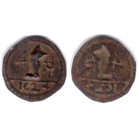 Pellofa. Moneda Local, Incusa. Olot. 4 Sous. 1624 (MBC)