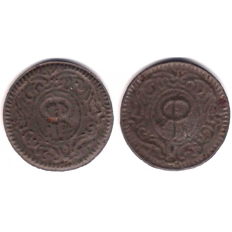 Pellofa. Moneda Local, Incusa. Olot. 8 Sous (MBC)