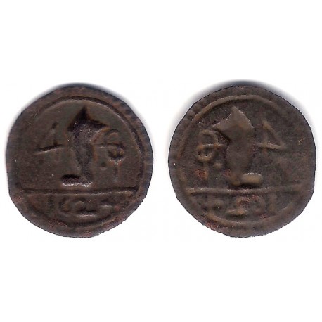 Pellofa. Moneda Local, Incusa. Olot. 4 Sous. 1624 (MBC+/EBC-)