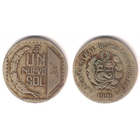 (308.1) Perú. 1991. 1 Nuevo Sol (BC/BC+)