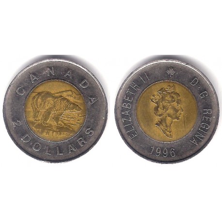 (270) Canadá. 1996. 2 Dollars (MBC-)