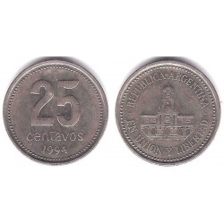 (110a) Argentina. 1994. 25 Centavos (MBC)