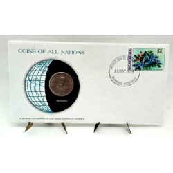 Nicaragua. 1979. Sobre Conmemorativo con Sello y Moneda (Nuevo)