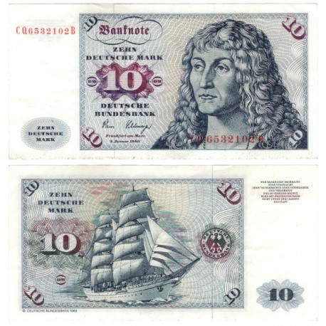 (31d) Alemania. 1980. 10 Mark (EBC)