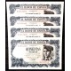 Estado Español. 1971. Lote de 4 Billetes de 500 Pesetas (SC) Serie Q