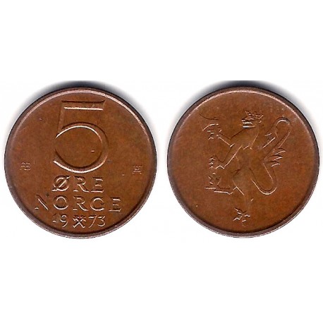 (415) Noruega. 1973. 5 Ore (EBC)