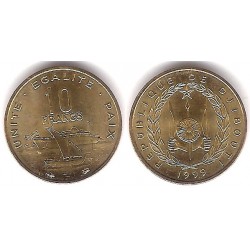 (23) Djibouti. 1999. 10 Francs (SC)