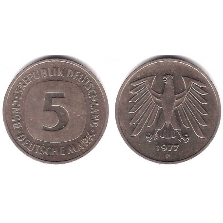 (140.1) Alemania. 1977(D). 5 Mark (MBC)