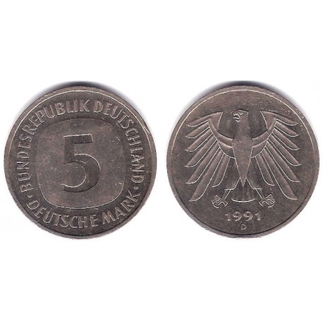 (140.1) Alemania. 1991(D). 5 Mark (MBC)