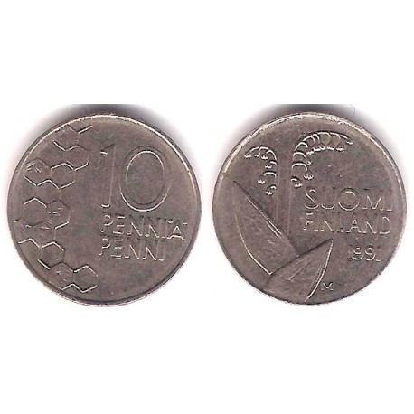 (65) Finlandia. 1991. 10 Pennia (MBC)