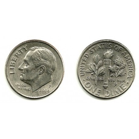 (195a) Estados Unidos de América. 2004(P). 1 Dime (EBC)
