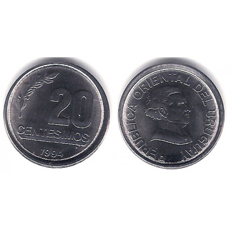 (105) Uruguay. 1994. 20 Centesimos (SC)