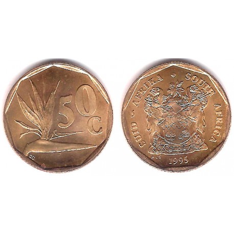 (137) Sudáfrica. 1995. 50 Cents (SC)