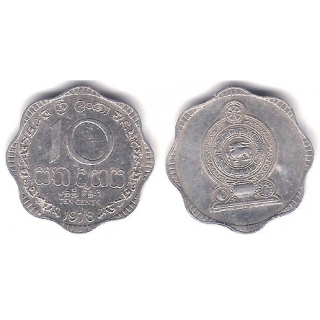 (140a) Sri Lanka. 1978. 10 Cents (MBC)