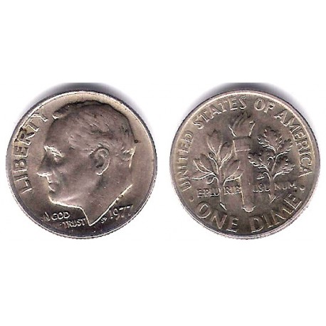 (195a) Estados Unidos de América. 1977. 1 Dime (MBC+)