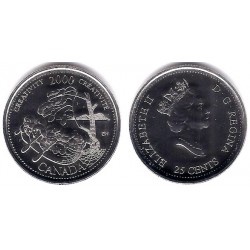 (379) Canadá. 2000. 25 Cents (SC)