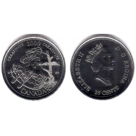 (379) Canadá. 2000. 25 Cents (SC)