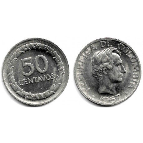 (228) Colombia. 1967. 50 Centavos (EBC+)