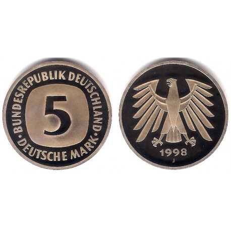 (140.1) Alemania. 1998(J). 5 Mark (Proof)